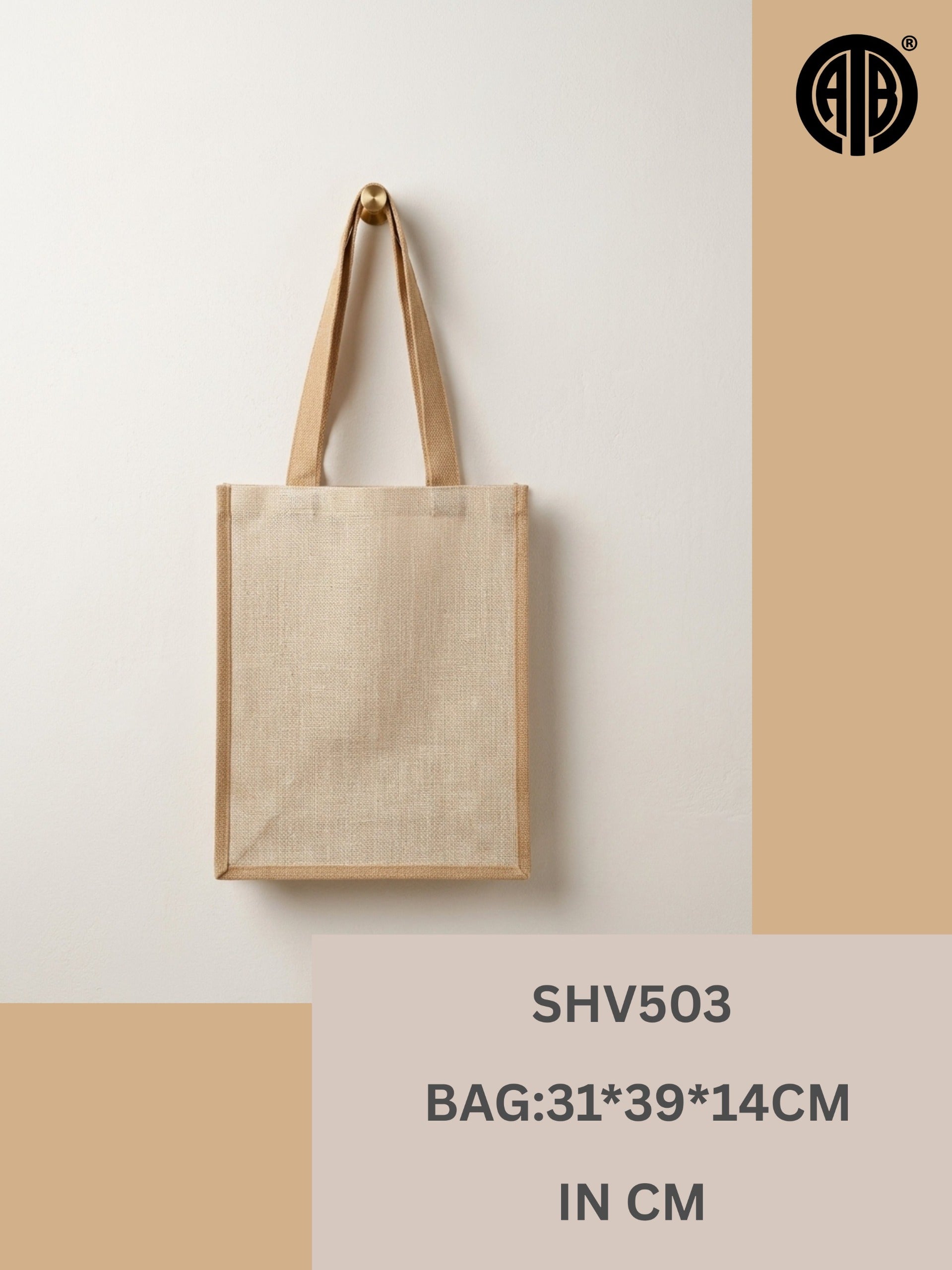 Eco-Friendly Jute Tote Bag SHV503