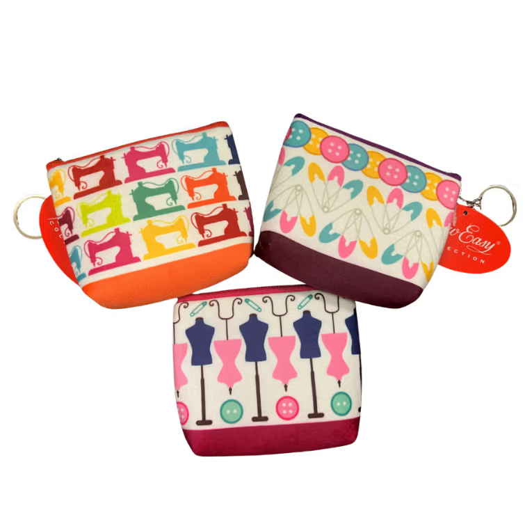 SEW.ZIPPER POUCH:3DESIGN (9PC) (MR4646.DB)