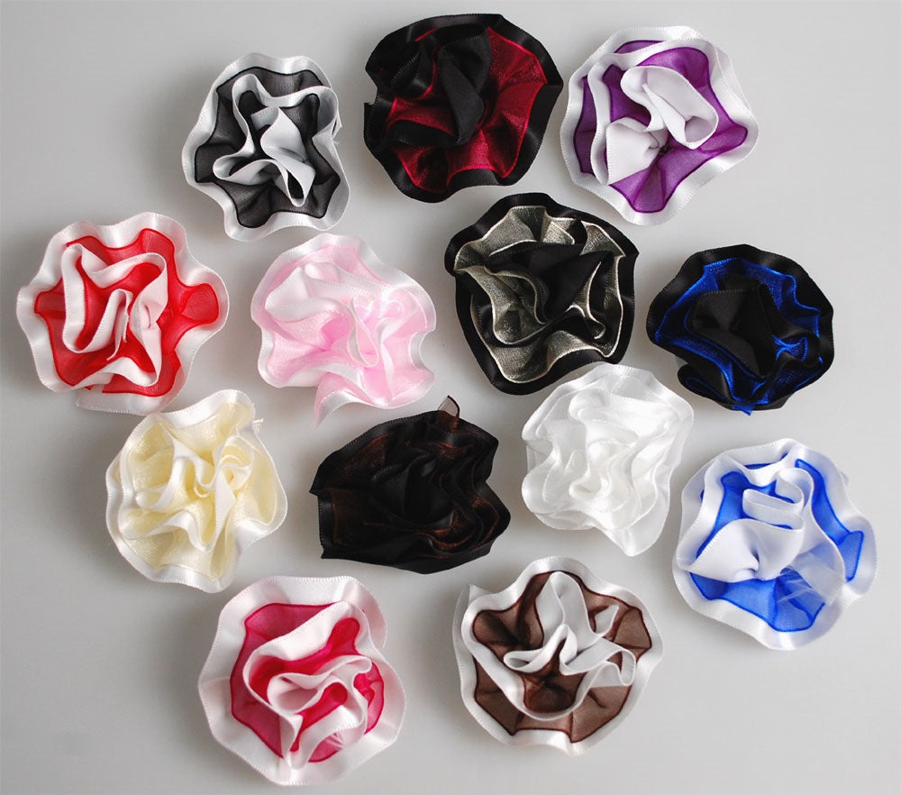 RIBBON FLOWER:20PC/PKT (V3200)