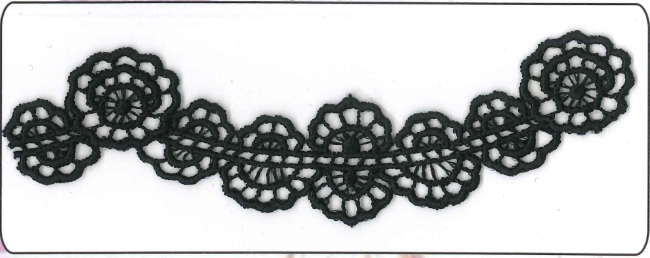 CH-CUT LACE W/TEXT:15Y:1.5″ (TX57-1265)