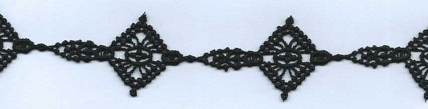CH-CUT LACE W/TEXT:15Y:1.5" (TX57-1266)