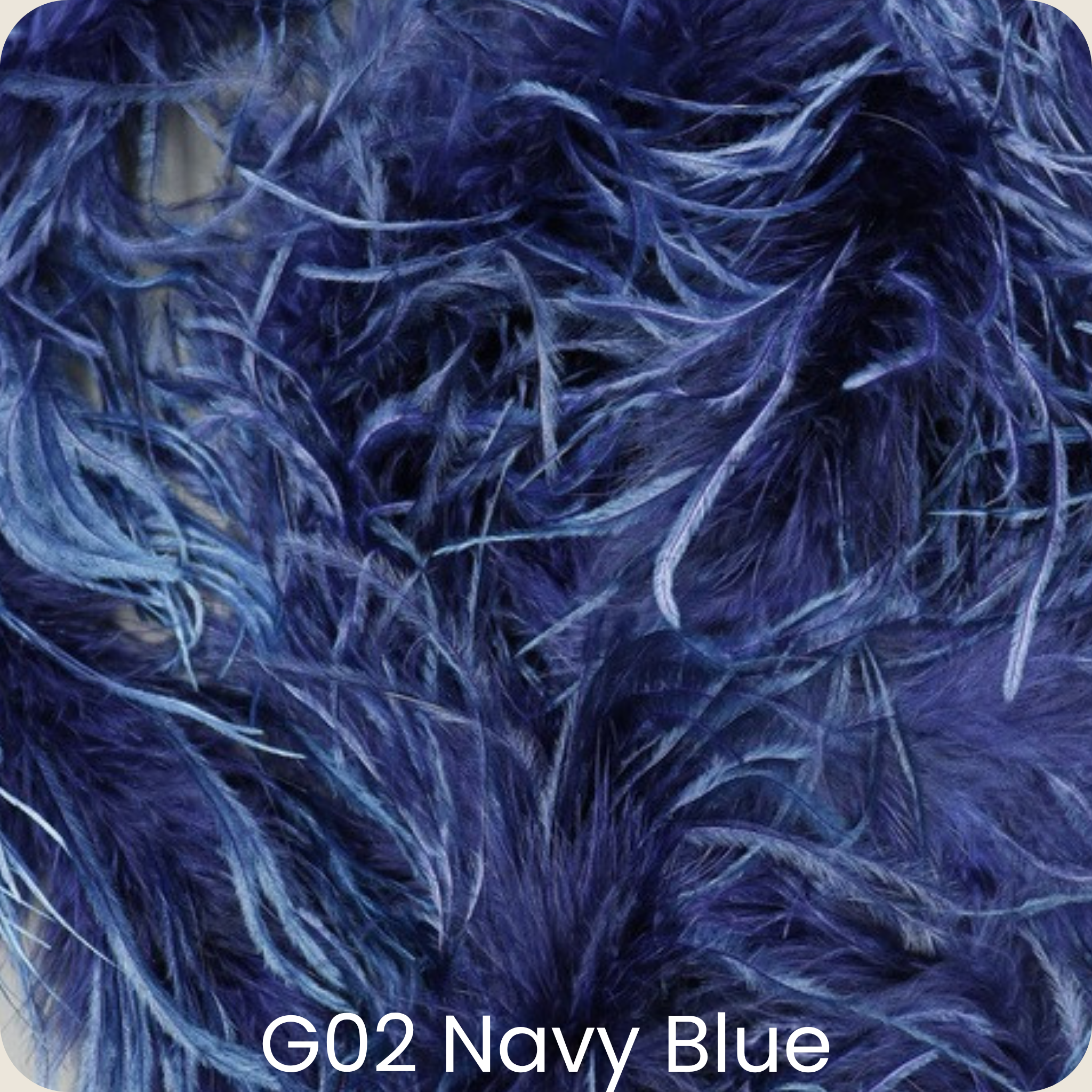 OSTRICH FEATHER:2YD (1.84MTR) (MCN009)