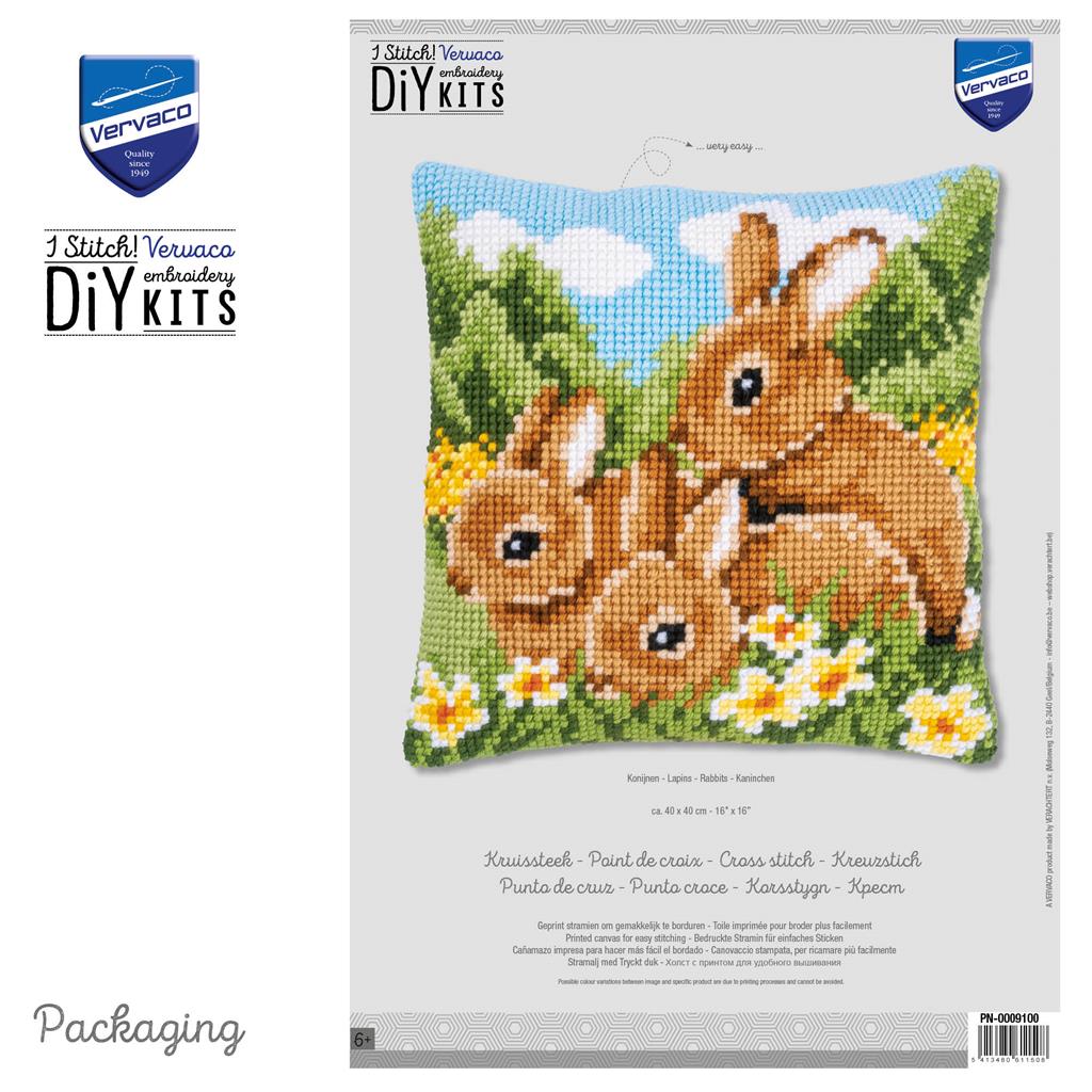 VERVACO CROSS STITCH CUSHION KIT (PN-0009100)