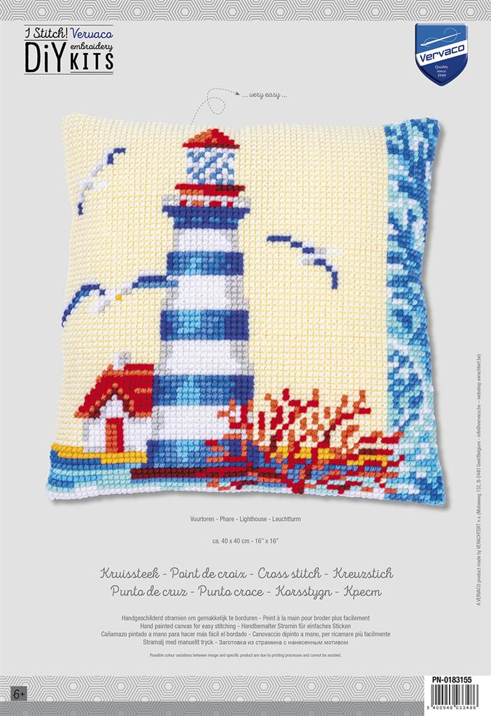 VERVACO CROSS STITCH CUSHION KIT (PN-0183155)