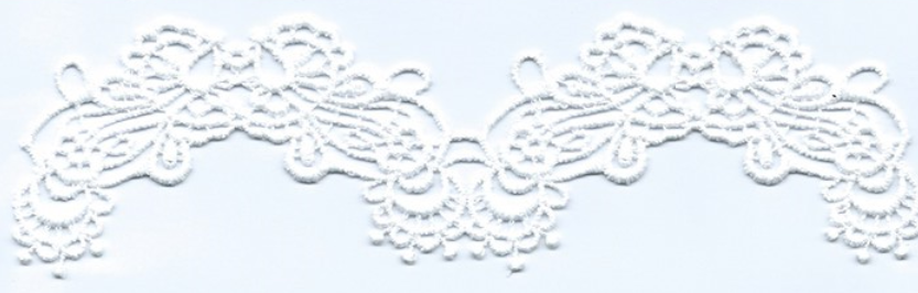 CH-CUT LACE W/TEXT:15Y:1.5" (TX57-1261)